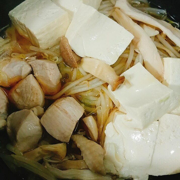 白菜 鶏むね もやし エリンギのほんだし鍋 レシピ 作り方 By やっすん 楽天レシピ